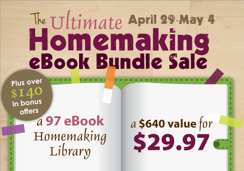 the ultimate homemaking ebook bundle sale