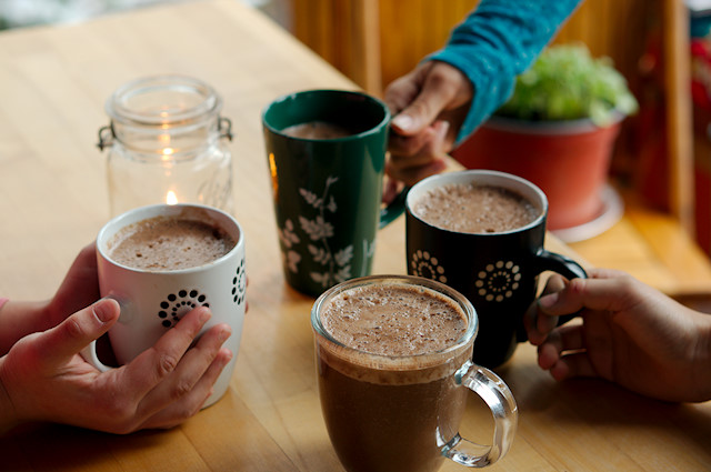 whisked hot cocoa mugs
